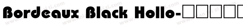 Bordeaux Black Hollo字体转换